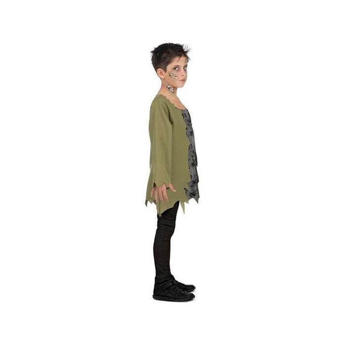 Disfraz infectado camiseta, aplicaciones de látex y bote de látex talla 5-6 y 9 Disfraz infectado camiseta, aplicaciones de látex y bote de látex talla 5-6 y 9