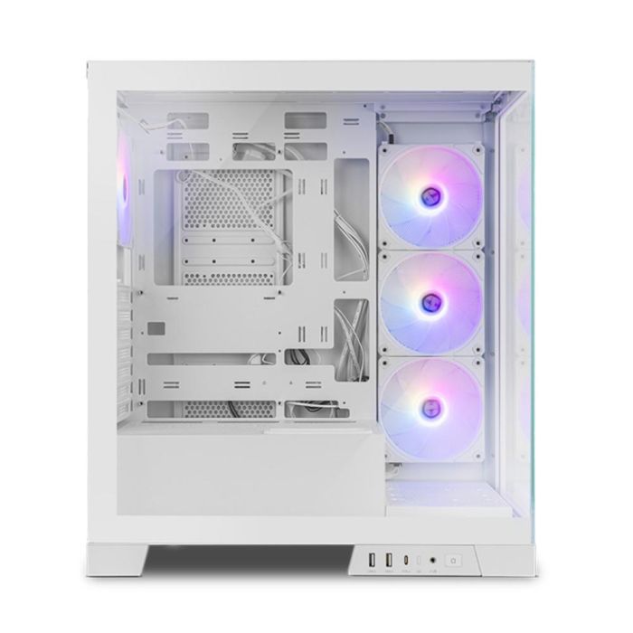 NOX Hummer Glock Midi Tower Blanca Caja PC Semitorre Cristal Templado Gaming 3