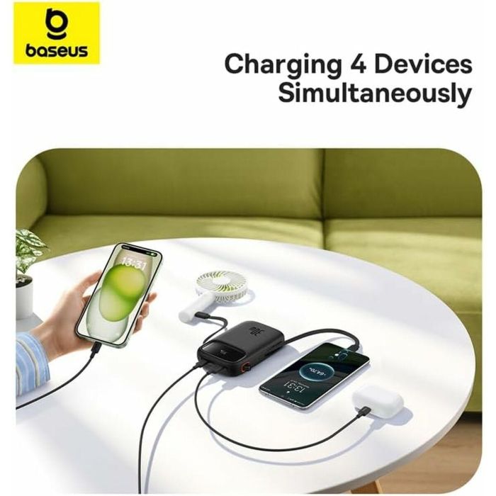 Powerbank Baseus P10055008113-00 Negro 10000 mAh 4 Powerbank Baseus P10055008113-00 Negro 10000 mAh 4