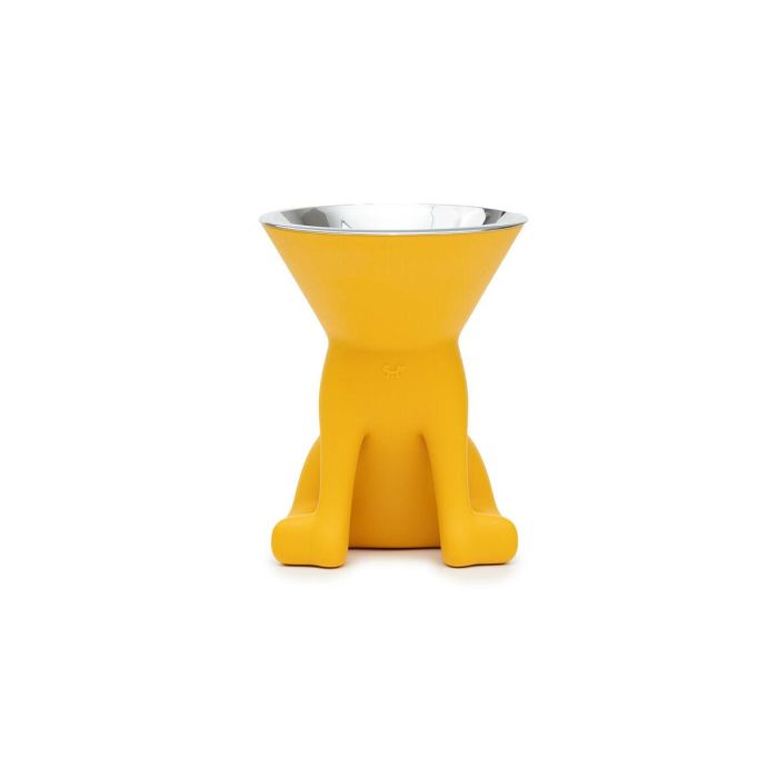 Comedero para Perro United Pets Elisabeth Yellow Acero Inoxidable Polietileno 1 L 4 Comedero para Perro United Pets Elisabeth Yellow Acero Inoxidable Polietileno 1 L 4