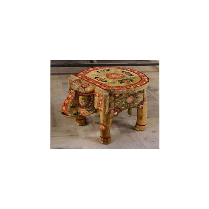 Mesita Auxiliar Indio DKD Home Decor Multicolor 41.5 x 49 x 48 cm Set de 2 1