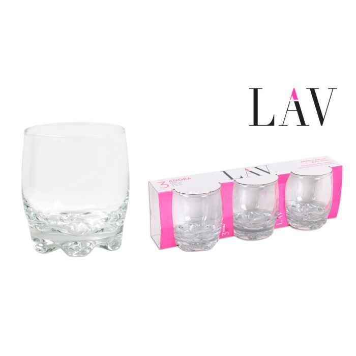 Set 3 Vasos Agua 290 cc Adora - Lav (16 Cajas) Set 3 Vasos Agua 290 cc Adora - Lav (16 Cajas)