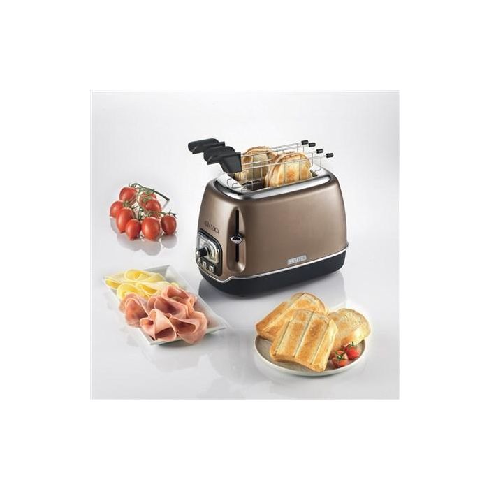 Ariete 158/36 Tostador Clásica de 2 Ranuras, Bronce con Selector de Tueste y Bandeja Recogemigas 5