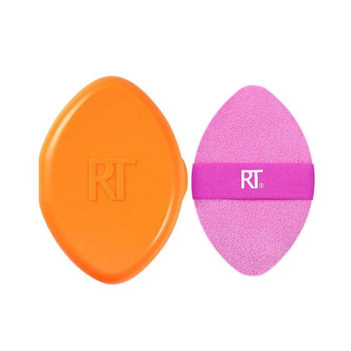 Real Techniques Esponja de Maquillaje Miracle 2 en 1 Doble Cara con Funda de Viaje y Espejo para Acabado Efecto Filtro 2 Unidades