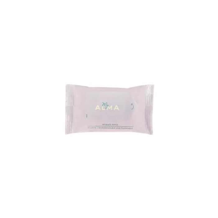 MYALMA Toallitas Higiene Íntima 10 Uds. Biodegradables, Hidratantes y Calmantes con Aloe Vera y Manzanilla