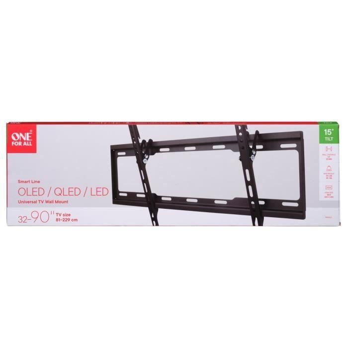 ONE FOR ALL WM2621 - Soporte de pared con ajuste de inclinación de 15 ° para TV de 32 a 84 (81 a 213 cm) - Negro 4