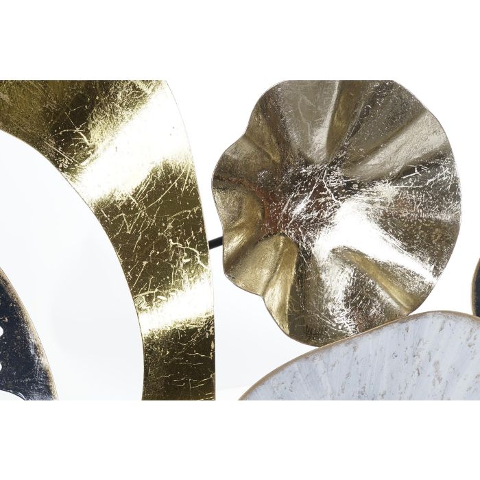 DKD Home Decor Decoración Pared Glam Abstracta de Metal Dorado Negro Blanco 121.3 x 57 x 5.7 cm 2 DKD Home Decor Decoración Pared Glam Abstracta de Metal Dorado Negro Blanco 121.3 x 57 x 5.7 cm 2