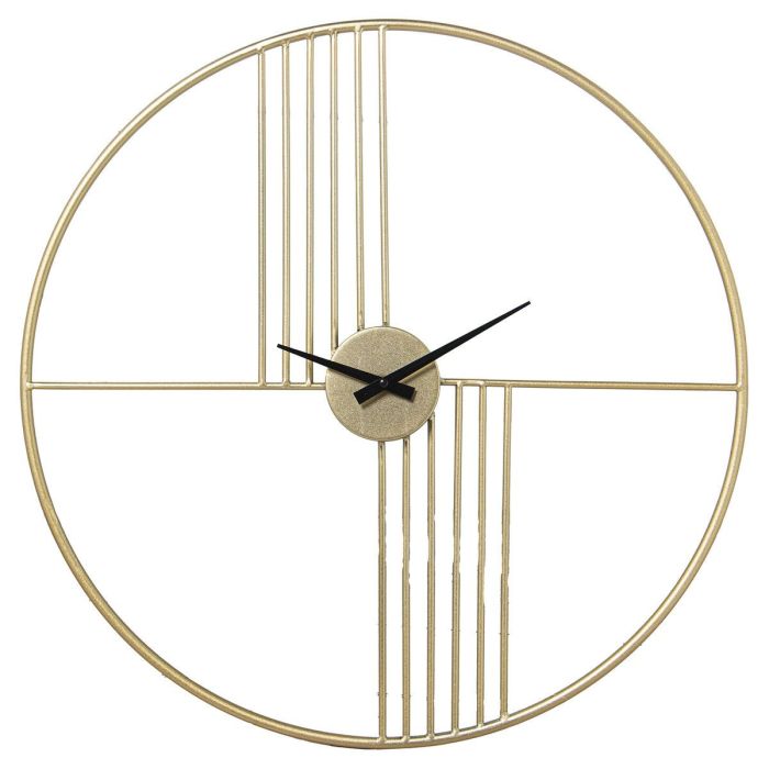 Reloj de Pared Alexandra House Living Dorado Metal 60 x 50 cm