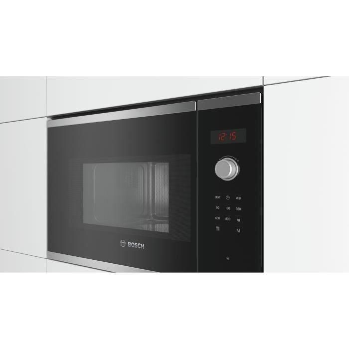 Microondas de encastre simple BOSCH SER4 BFL523MS1F Acero inoxidable 20 L 38,2 x 59,4 x 31,7 cm 1 Microondas de encastre simple BOSCH SER4 BFL523MS1F Acero inoxidable 20 L 38,2 x 59,4 x 31,7 cm 1