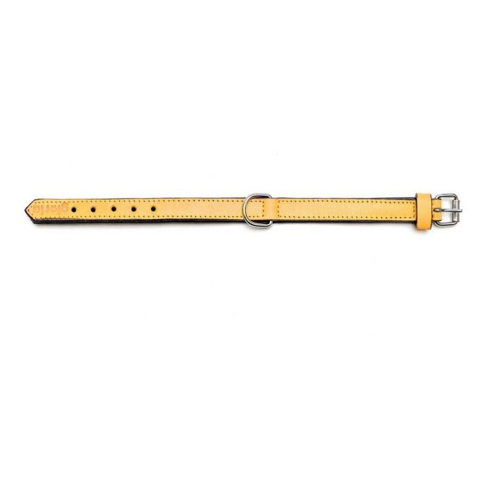Collar Piel Acolchado 55 cm X 25 mm Amarillo 3 Collar Piel Acolchado 55 cm X 25 mm Amarillo 3