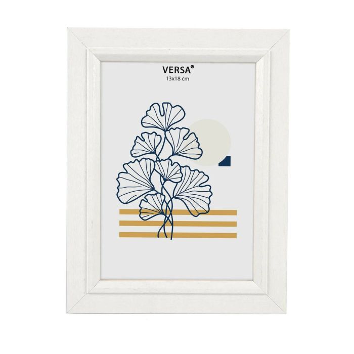 Marco de Fotos Versa Blanco Madera MDF Vintage 1,5 x 22 x 17 cm Marco de Fotos Versa Blanco Madera MDF Vintage 1,5 x 22 x 17 cm