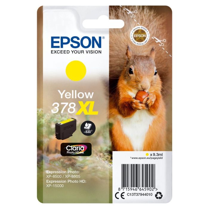 Epson Tinta Amarillo Xp-8500, 8505, 15000 - Nº 378XL Claria Photo Hd