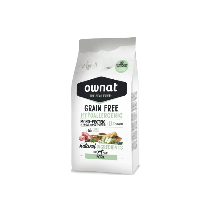 Ownat Canine Adult Hypoallergenic Grain Free Cerdo 12 kg