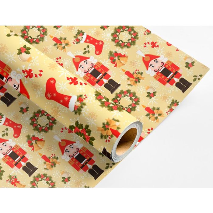 Papel De Regalo Liderpapel Navidad Rollo Ancho 70 cm Longitud 2 Mt Gramaje 60 gr Diseños Surtidos B-2024 50 unidades 9