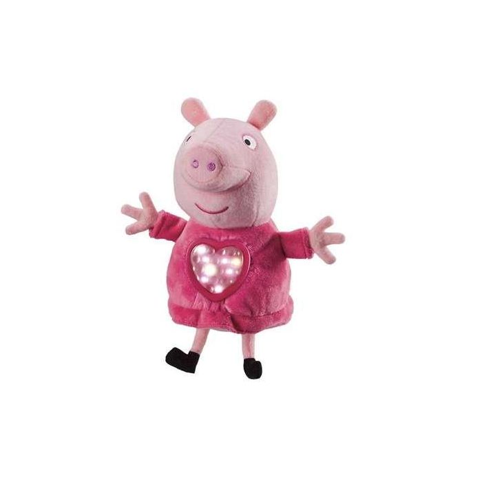 Bandai Peluche Peppa Pig Fiesta de Pijamas con Saco de Dormir, Incluye Luces y Sonidos, Dimensiones 22x22x14 cm, Recomendado para 3+ años Bandai Peluche Peppa Pig Fiesta de Pijamas con Saco de Dormir, Incluye Luces y Sonidos, Dimensiones 22x22x14 cm, Recomendado para 3+ años