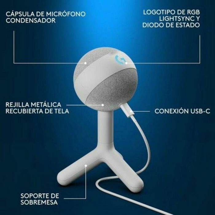 Cable USB Logitech 988-000558 Blanco 2 m 2 Cable USB Logitech 988-000558 Blanco 2 m 2
