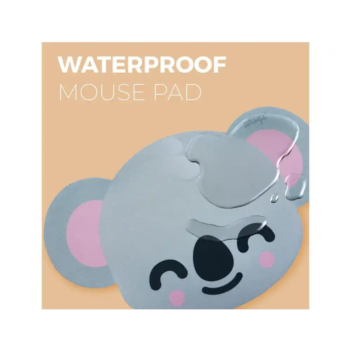 Wondee Alfombrilla de Ratón Mr Wonderful Forma Koala 220x310 mm Antideslizante Goma Control Preciso Cómoda Lavable 4