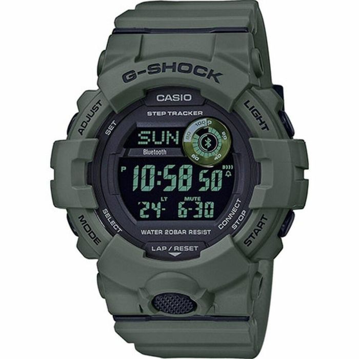 Casio Reloj con Bluetooth, Luz LED Súper Automática, Resistencia a Golpes y Contador de Pasos. Cronómetro y 5 Alarmas Diarias.