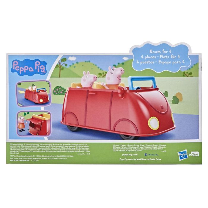 Hasbro HAS5010993868285 Peppa Pig - Peppa's Adventures Family Red Car - juguete preescolar con oraciones y efectos de sonido para 3 años+ 4 Hasbro HAS5010993868285 Peppa Pig - Peppa's Adventures Family Red Car - juguete preescolar con oraciones y efectos de sonido para 3 años+ 4