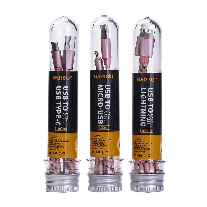 Garbot Garbot Grab&Go 1m Braided Micro-USB Cable, Pink 2 Garbot Garbot Grab&Go 1m Braided Micro-USB Cable, Pink 2