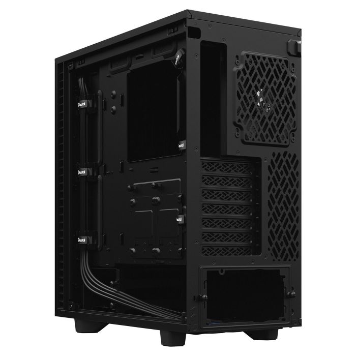 Fractal Design Define 7 Compact Black Midi Tower para PC ATX, Micro-ATX, Micro-ITX, Aluminio y Acero, Hogar/Oficina