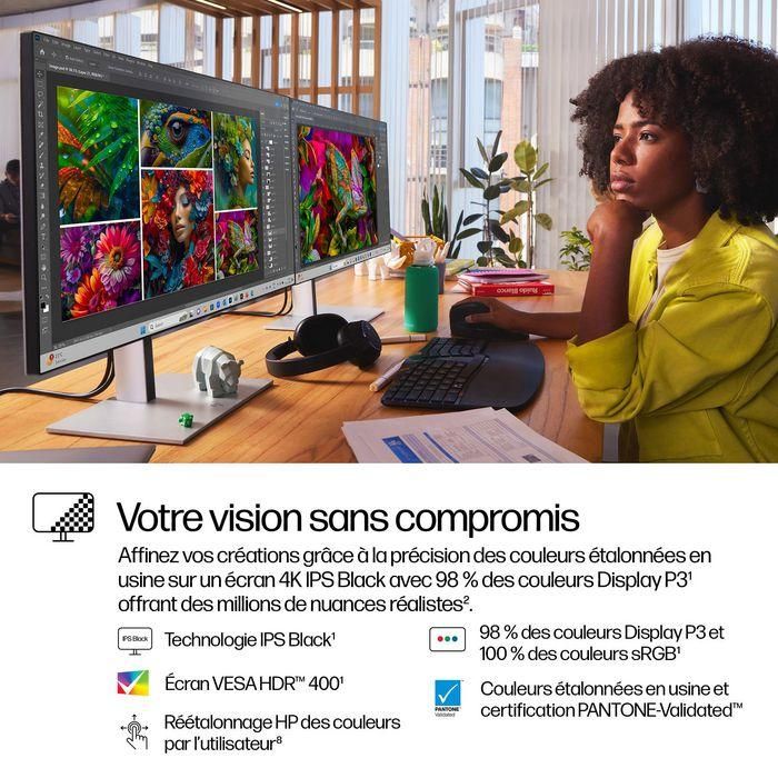 HP Monitor S7 Pro 727pk / 27" / 4K / HDMI-DisplayPort-USB(A)-USB(C) / Regulable Altura 23 HP Monitor S7 Pro 727pk / 27" / 4K / HDMI-DisplayPort-USB(A)-USB(C) / Regulable Altura 23