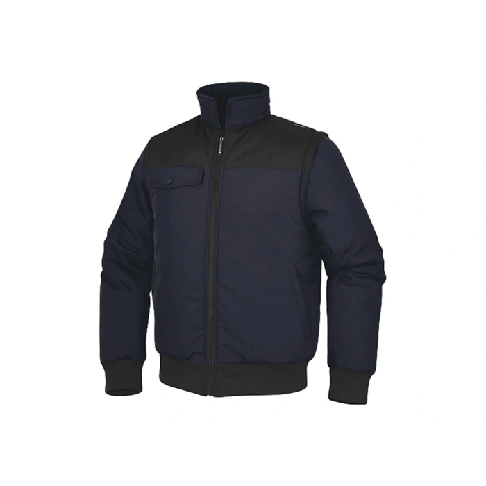 Deltaplus Chaleco Multibolsillos con Cremallera y Mangas Desmontables 80% Poliéster 20% Algodón Talla L 1