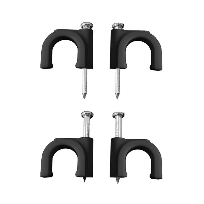 Lapafil Grapa negra para cable manguera tubular 2x2,5mm nº8 plástico/metal (caja 100 unid.)
