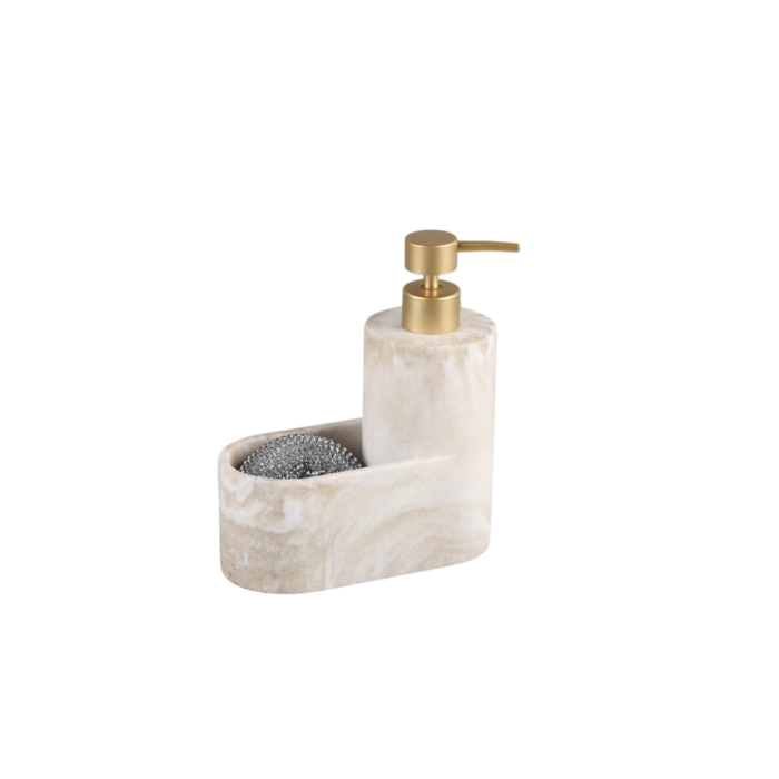 Dosificador Glam DKD Home Decor Beige Dorado 8 x 19 x 17 cm (2 Unidades) 1 Dosificador Glam DKD Home Decor Beige Dorado 8 x 19 x 17 cm (2 Unidades) 1