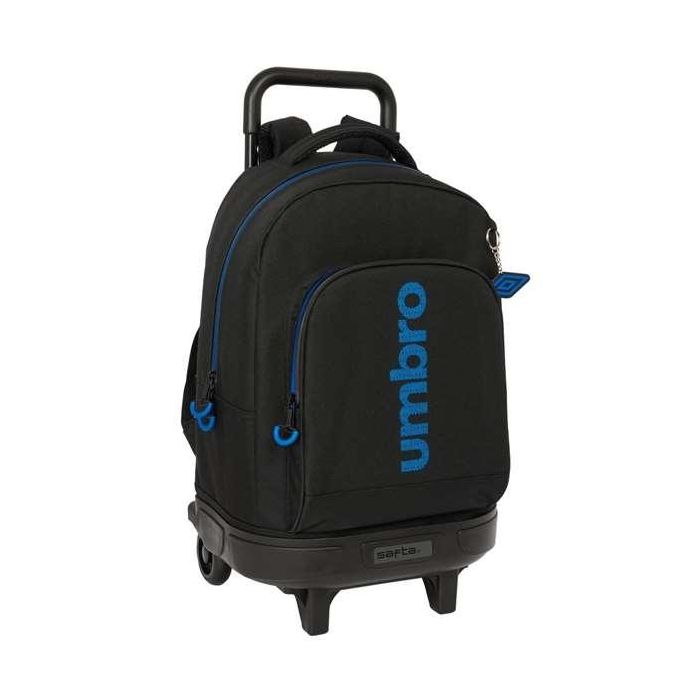 Mochila Safta Grande Con Ruedas Compact Extraible Umbro Jet Black 450x330x220 mm Mochila Safta Grande Con Ruedas Compact Extraible Umbro Jet Black 450x330x220 mm