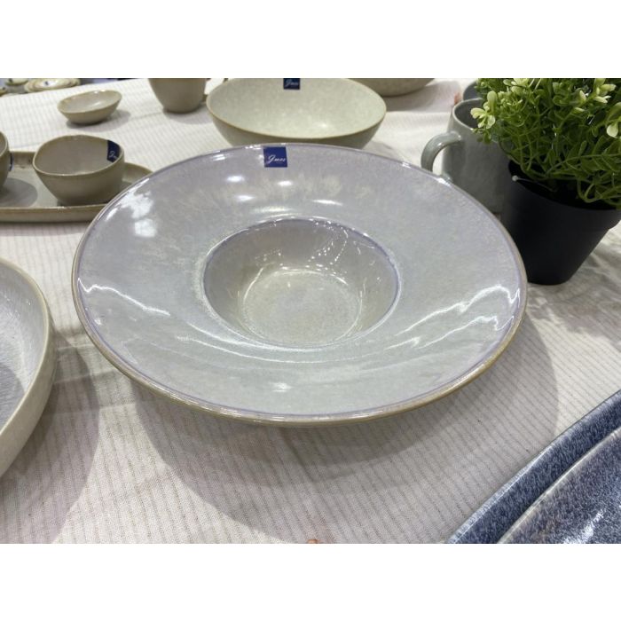 Plato Horeca DKD Home Decor Blanco 27 x 7 x 27 cm (2 Unidades) 1