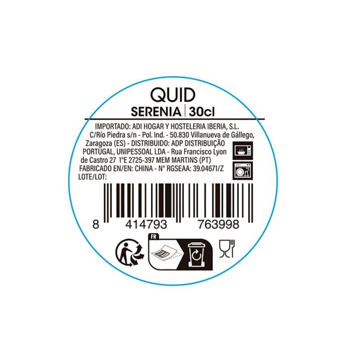 Vaso Alto Vidrio Serenia Quid 30 cL (6 Unidades) 4 Vaso Alto Vidrio Serenia Quid 30 cL (6 Unidades) 4