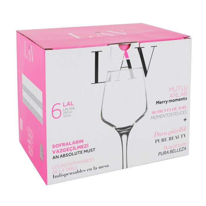 Lav Set de 6 Copas de Vino Lal 295 cc - Colección Lal (4 Cajas) 1