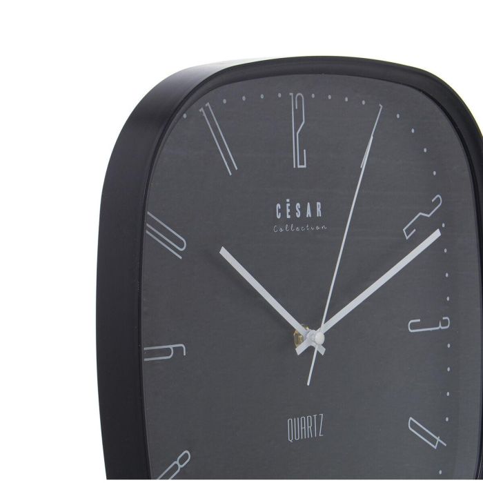 Reloj de Pared Alexandra House Living Negro Acrílico Plástico 30 x 30 x 4 cm 1