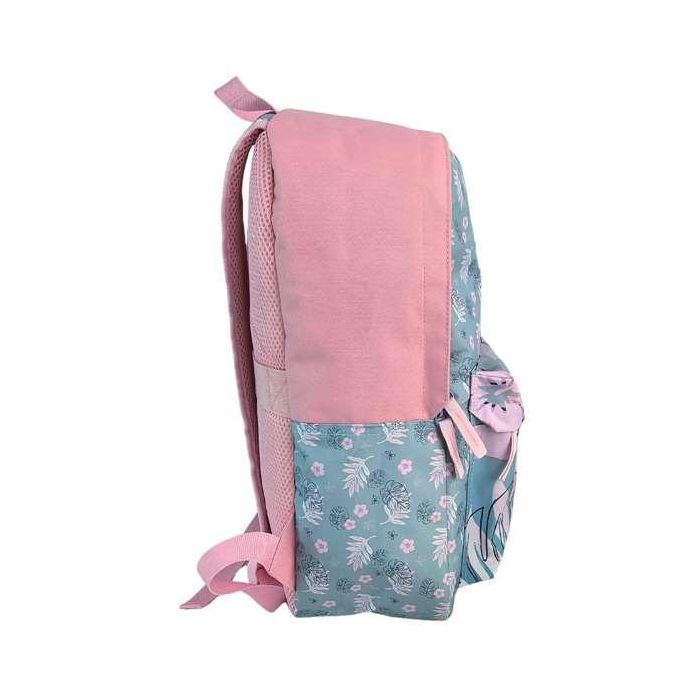 Stitch pink mochila americano adaptable a carro, espaldera acolchada. con accesorio pom-pom.30 x 24 x 8 cm. 1 Stitch pink mochila americano adaptable a carro, espaldera acolchada. con accesorio pom-pom.30 x 24 x 8 cm. 1