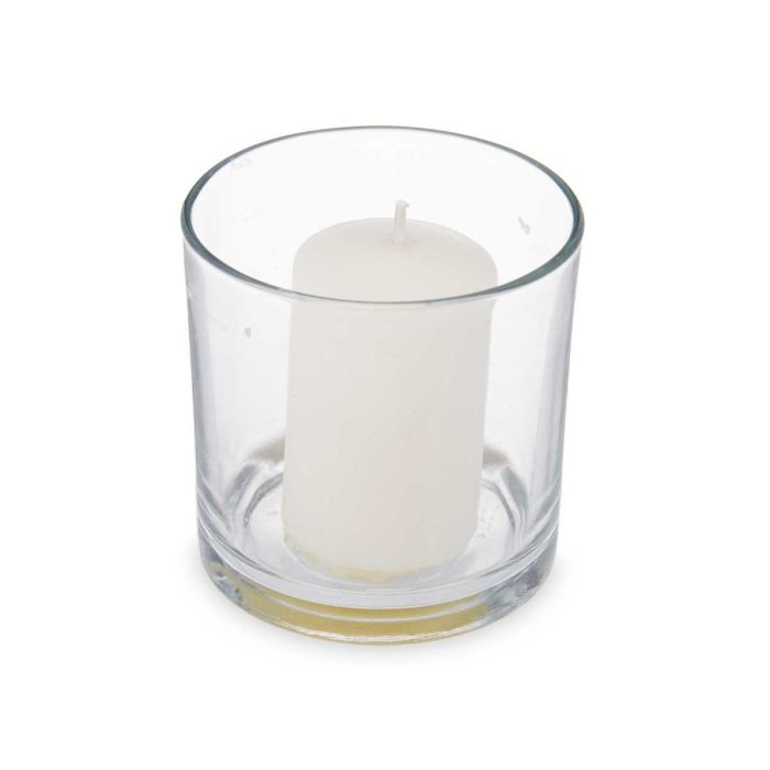 Portavelas de algodón Acorde 10x10x10 cm - Blanco (6 Unidades) 1