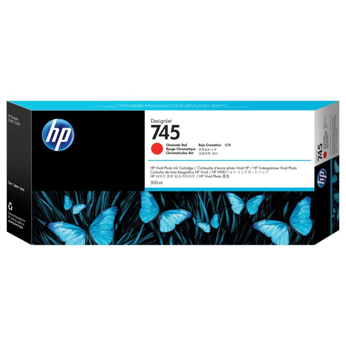 HP DesignJet 745 Cartucho Rojo Cromatico 300ml HP DesignJet 745 Cartucho Rojo Cromatico 300ml
