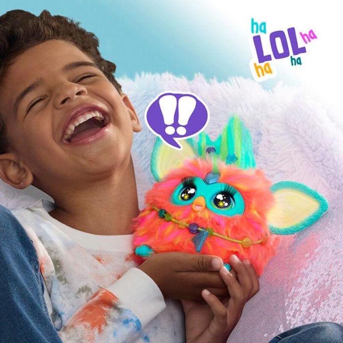 Hasbro Furby Naranja Coral - Juguete Interactivo con Reconocimiento de Voz, Modos de Juego y Lenguaje Humano 11