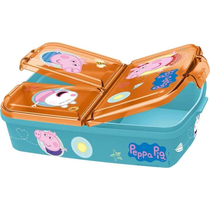 Sandwichera peppa pig core con multiples compartimentos 17x14x7 cm 5 Sandwichera peppa pig core con multiples compartimentos 17x14x7 cm 5