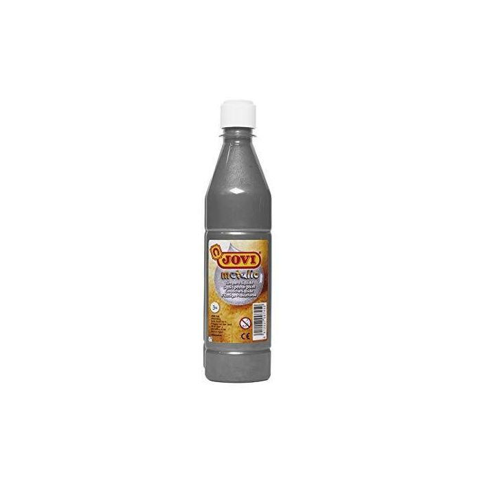 Jovi Témpera Líquida School Metálic Plata Botella De 500 mL Jovi Témpera Líquida School Metálic Plata Botella De 500 mL