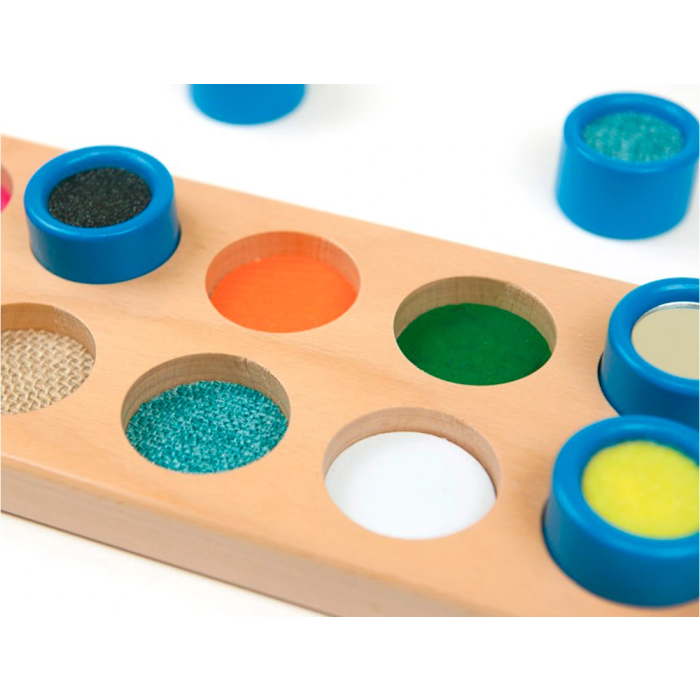 Andreutoys Juego Didáctico Cubos Táctiles 10 Texturas 3