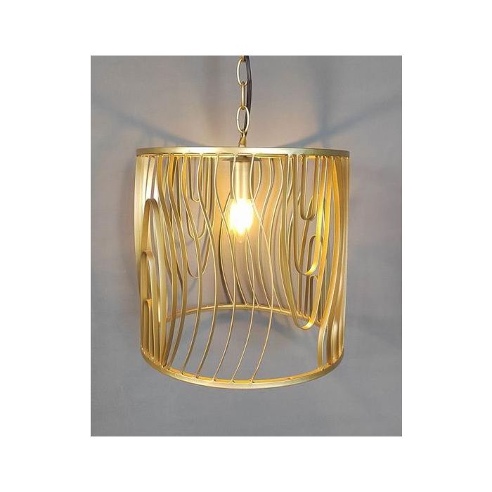 DKD Home Decor Lámpara de Techo Moderna Negra de Metal E27, 50W, para 1 Bombilla, con Plafón Metálico, Ancho 30 cm x Largo 30 cm x Alto 28 cm 1