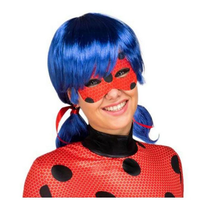 Peluca adulto ladybug con antifaz talla única