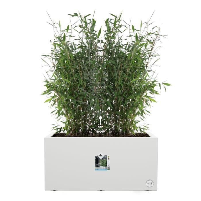 Jardinera Elho Vivo Next Long 80 - Blanco - L 78 x B 39 x H 38 cm - interior/exterior - 100% reciclado 2 Jardinera Elho Vivo Next Long 80 - Blanco - L 78 x B 39 x H 38 cm - interior/exterior - 100% reciclado 2