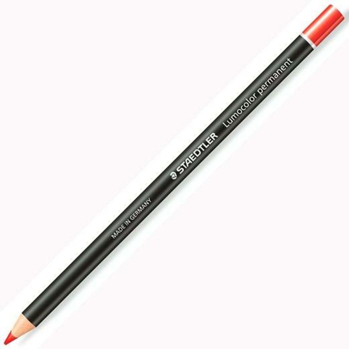 Lápices Staedtler Lumocolor Permanent Glasochrom Permanente Rojo (12 Unidades) 1