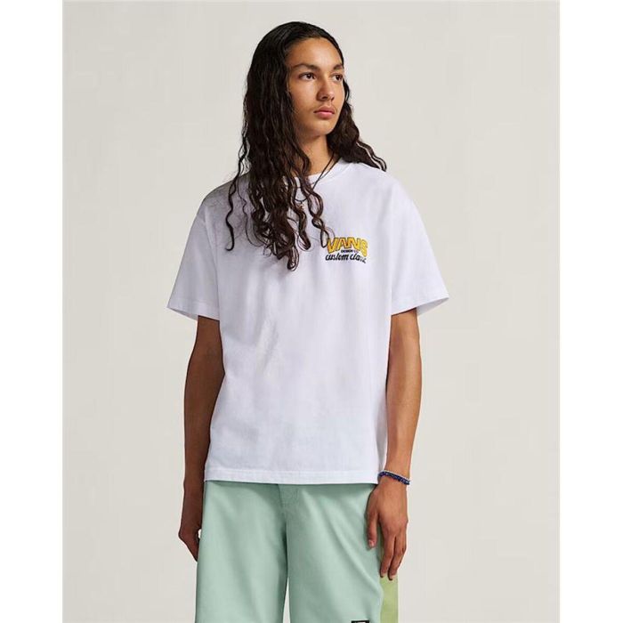 Camiseta de Manga Corta Hombre Vans VN000M60FLB1 Blanco 3 Camiseta de Manga Corta Hombre Vans VN000M60FLB1 Blanco 3