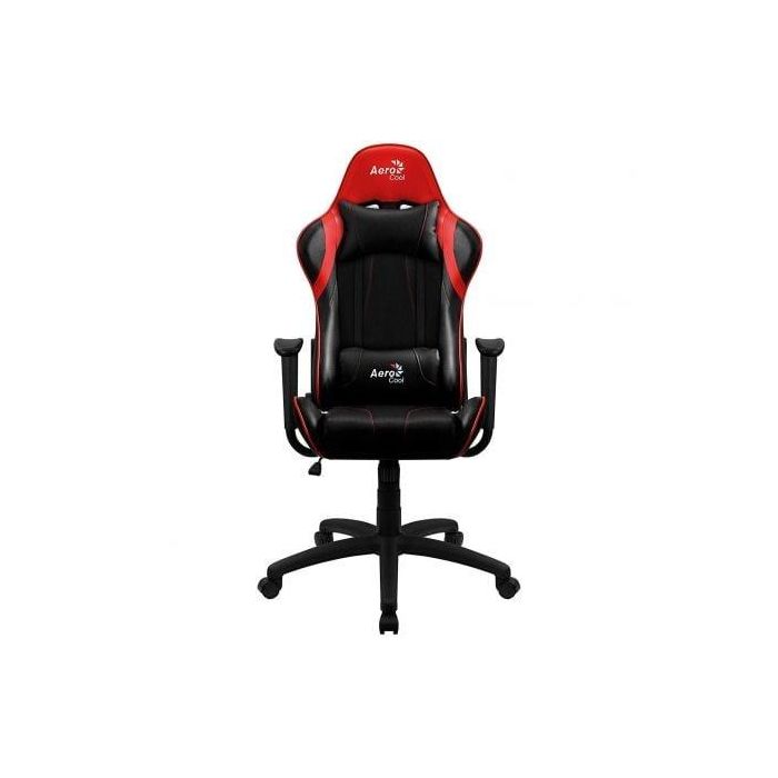 SILLA GAMER AEROCOOL AC100 AIR RED - MARCO DE METAL - RESPALDO AJUSTABLE - TECNOLOGÍA AIR - PISTON GAS CLASE 3 - HASTA 150KG 1