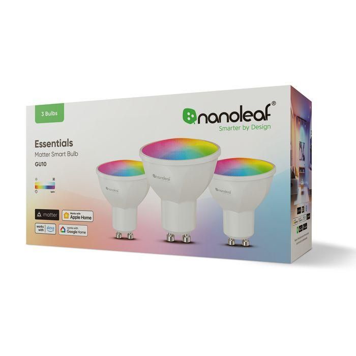 Nanoleaf Essentials Smart GU10 Matter 3PK 1 Nanoleaf Essentials Smart GU10 Matter 3PK 1