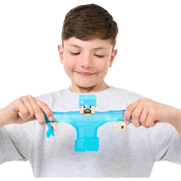 Heroes of Goo Jit Zu HER0630996427668 Figura Elástica Minecraft Steve, 11 cm, Textura Elástica, Estira hasta 3 veces 1 Heroes of Goo Jit Zu HER0630996427668 Figura Elástica Minecraft Steve, 11 cm, Textura Elástica, Estira hasta 3 veces 1