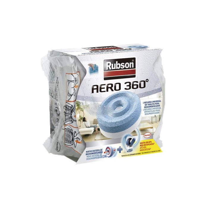 Rubson 96636 Recambio Deshumidificador Aero 360° 450g para Eliminar Exceso Humedad, Condensación, Moho y Mal Olor 0 Rubson 96636 Recambio Deshumidificador Aero 360° 450g para Eliminar Exceso Humedad, Condensación, Moho y Mal Olor 0